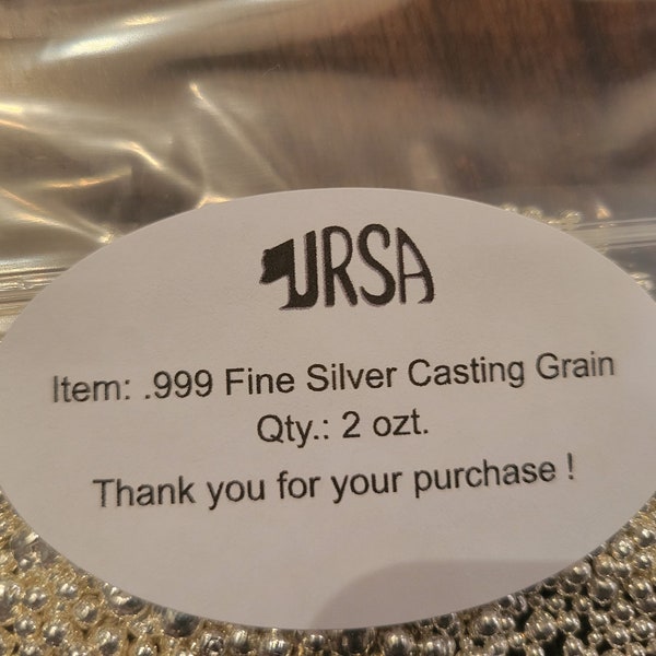 2 ozt. .999 Fine Silver Casting Grain (Shot) *FREE SHIPPING*