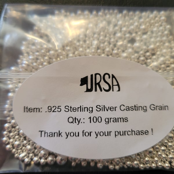 100 grams .925 Sterling Silver Casting Grain *Free Domestic Shipping*