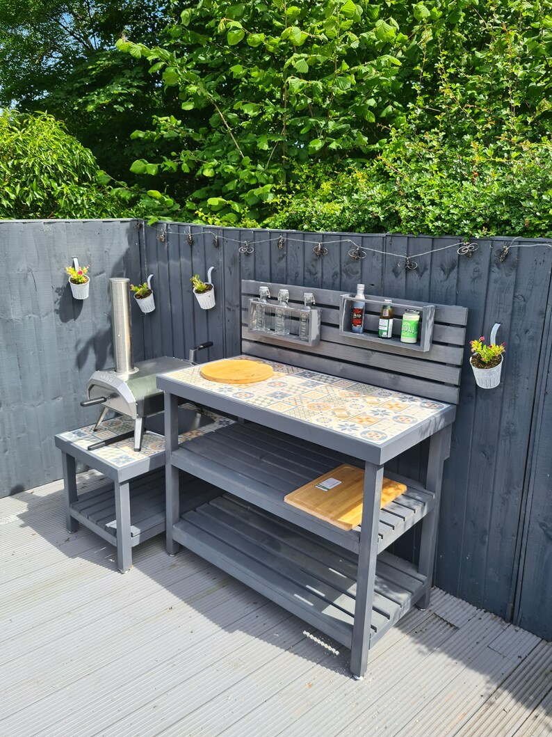 Outdoor Pizza Oven Preparation Table Etsy UK