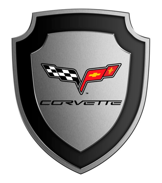 Chevrolet Corvette Badge Silicone Emblem Sticker All SIZES Car