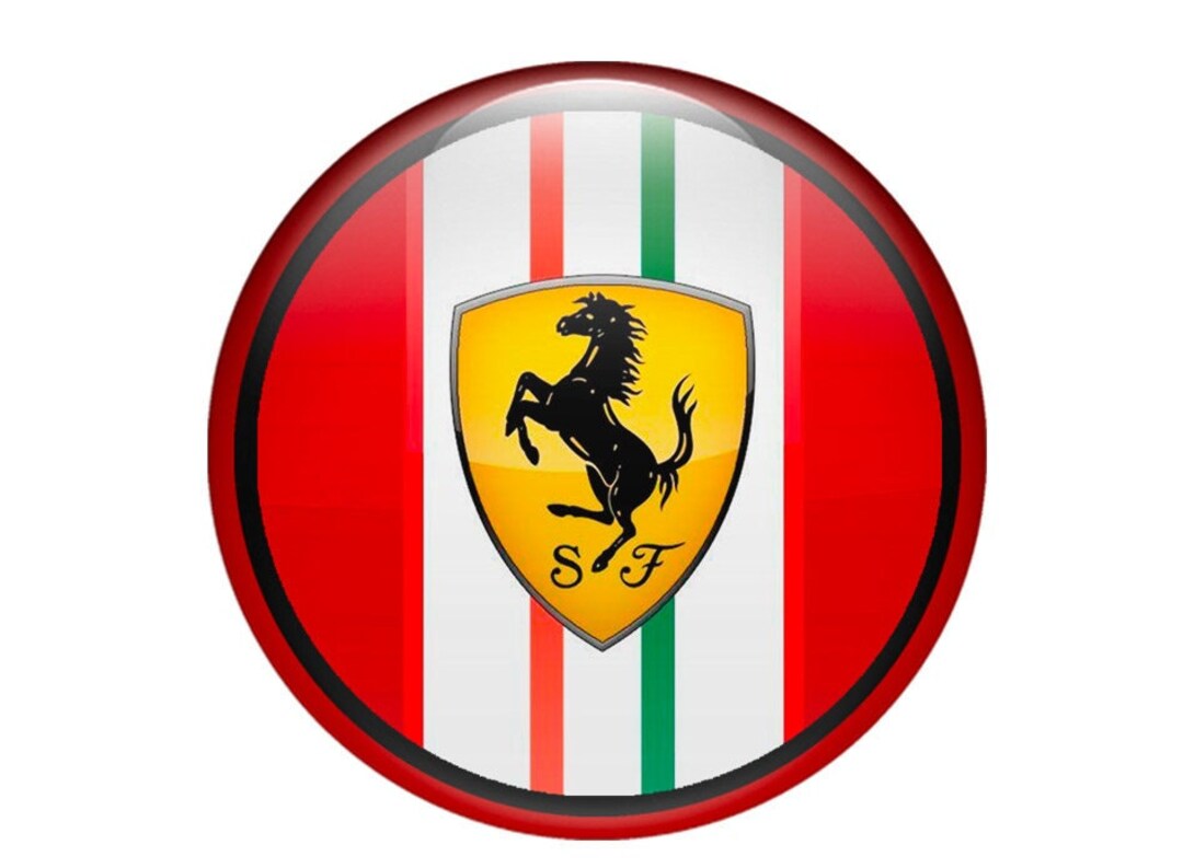 Ferrari New Badge Silicone Sticker Emblems All SIZES Car Interior