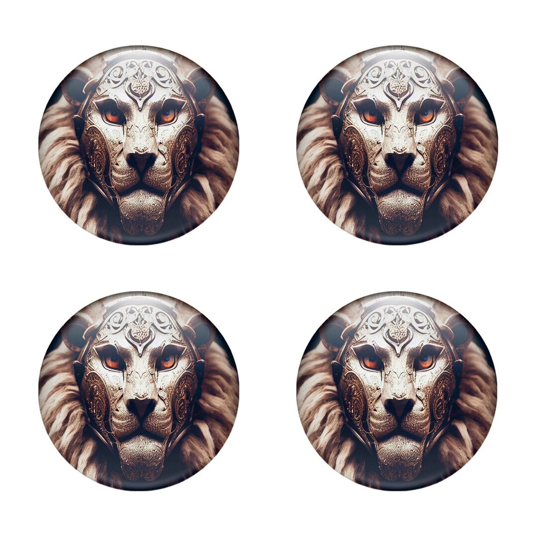 SET of 4xall Sizes Print Surface King Lion Silicone Self Etsy