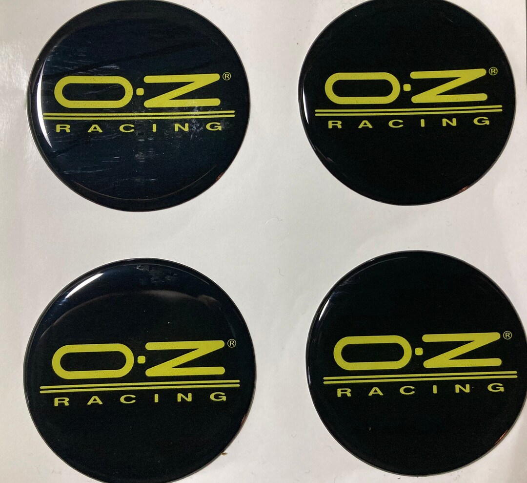 SET 4 All Sizes Print Surface OZ Racing Silicone Self Adhesive Stickers ...