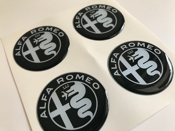 SET 4 X 40-120 Mm Hand Made Silicone Stickers Inspired by Alfa