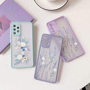 Floral Flower Style iPhone Case for Samsung Galaxy S22 S21 S21 Plus S21 Ultra S20 FE  S20+ A53 A33 A13 A52 A32 A22 A52s A03s Pretty Flower