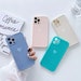 Heart Shape Pastel Colour Shockproof Cases For For iPhone 13 12 11 Pro Max Mini SE 3 (2022) 8 7 Silicone Soft Liquid Cover Camera Protect 