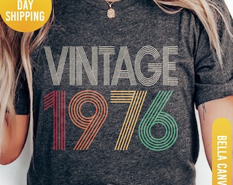 50th gift for Women, 50th Birthday Shirt, Vintage 1976 Shirt, 50th Birthday Women, 50th Birthday Men, 50th Birthday Gift, 1976 Vintage Shirt