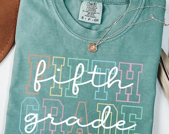 Comfort Colors® Fifth Grade Teacher Shirt, 5th Grade Teacher Shirt, Fifth Grade TShirt, Elementary School, 5th Grade T-Shirt, Teaching Tee