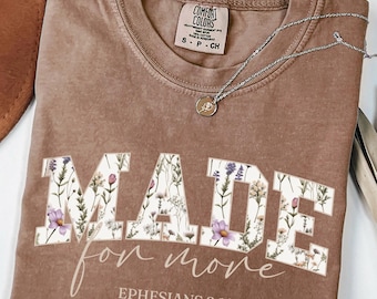 Bible verse Comfort Colors® shirt, Cute Christian shirt for women