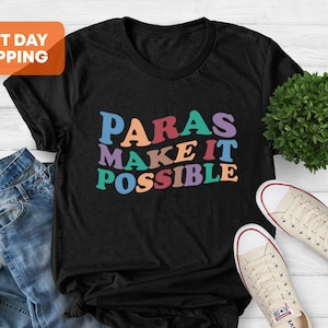 Paraprofessional Shirt, SPED Teacher Assistant Gift, Teacher Aide Shirt, Retro Shirt for Teacher Assistant, Para Shirt, Paraeducator Outfit