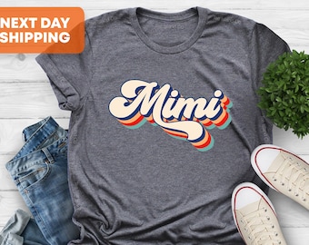 Retro Mimi Shirt, Mothers Day Shirt, Mimi Shirt, Gift for Grandma, Promoted to Mimi T-shirt, Mimi Life Tee, New Mimi Shirt, Mimi Birthday