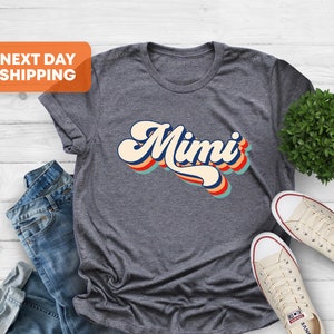 Retro Mimi Shirt, Mothers Day Shirt, Mimi Shirt, Gift for Grandma, Promoted to Mimi T-shirt, Mimi Life Tee, New Mimi Shirt, Mimi Birthday