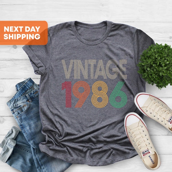 38th Birthday Shirt, Retro 1986, 38th Birthday Gift For Men, Vintage 1986 Shirt, Born In 1986 Shirt, 38th Birthday Woman Shirt