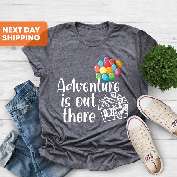 Adventure Is Out There Trip Shirt, Adventure Shirt, Family Vacation Shirt, Adventure Balloon Shirt, Holiday Tee, Travel Shirts, Family Trip
