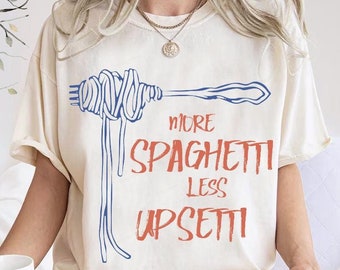 Spaghetti Shirt, Funny Food Shirt, Food T Shirt, Food Humor, Funny Saying TShirt, Silly T-Shirt, Vintage Aesthetic Tee, Retro Graphic Tee
