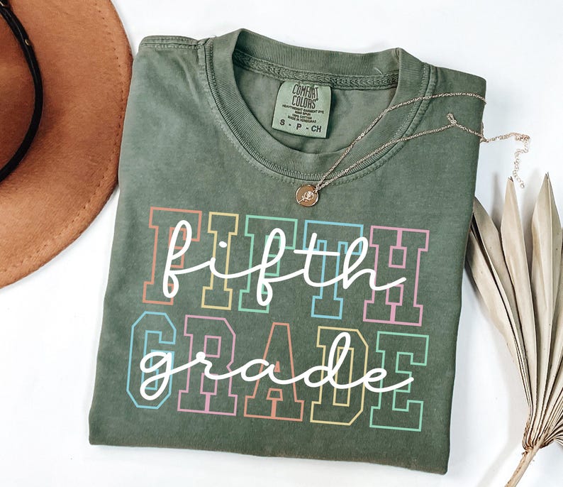 Comfort Colors® Fifth Grade Teacher Shirt, 5th Grade Teacher Shirt, Fifth Grade TShirt, Elementary School, 5th Grade T-Shirt, Teaching Tee image 4