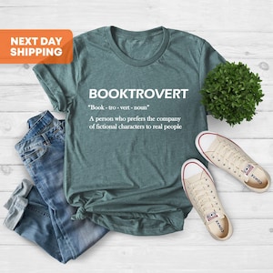 Booktrovert T-shirt, Definition Shirts, Bookish Shirts, Teacher Tshirt, Librarian Shirt, Book Nerd Shirt, Reading Shirt, Library Lover