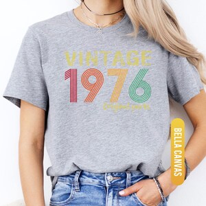 50th Birthday Shirt, 1976 Original Parts Shirt, 1976 Vintage Shirt, Vintage 1976 Shirt, 50th Birthday Mom Shirt, 50th Birthday Gift afbeelding 7