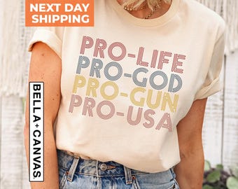 Republican Shirt, Pro Life Choose Life Conservative Republican Shirt, Election Campaign Shirt, Pro America Mom Gifts, Conservative Shirt