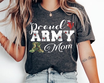 Proud Army Mom Shirt, Mother 4th Of July Shirt, USA Mom Shirt, American Shirt, Army Mom Shirt, Gift for Independence, Army Mom Gift