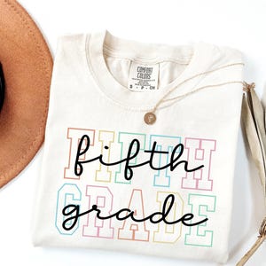 Comfort Colors® Fifth Grade Teacher Shirt, 5th Grade Teacher Shirt, Fifth Grade TShirt, Elementary School, 5th Grade T-Shirt, Teaching Tee image 3