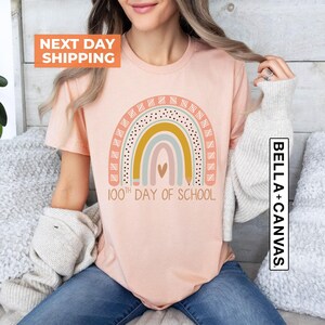 100 Days of School Shirt, Back to School, Teacher Shirts, 100th Day of School Gift, Hearts 100th Day, Teacher Appreciation, Teacher Tee image 5