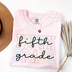 Comfort Colors® Fifth Grade Teacher Shirt, 5th Grade Teacher Shirt, Fifth Grade TShirt, Elementary School, 5th Grade T-Shirt, Teaching Tee image 5