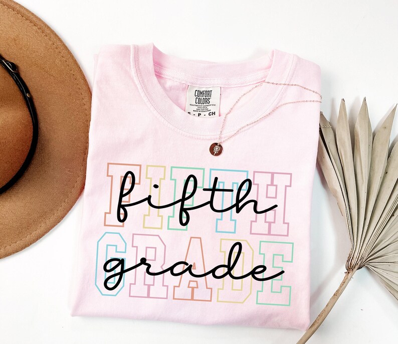 Comfort Colors® Fifth Grade Teacher Shirt, 5th Grade Teacher Shirt, Fifth Grade TShirt, Elementary School, 5th Grade T-Shirt, Teaching Tee image 5