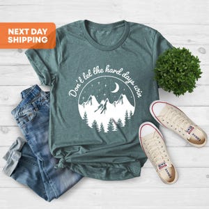 Don’t Let the Hard Days Win Shirt, ACOTAR, Bookish, Bibliophile, Velaris, Book Lover Shirt, Bookworm Apparel, Book Lover Gift, Xmas Gift Her image 2