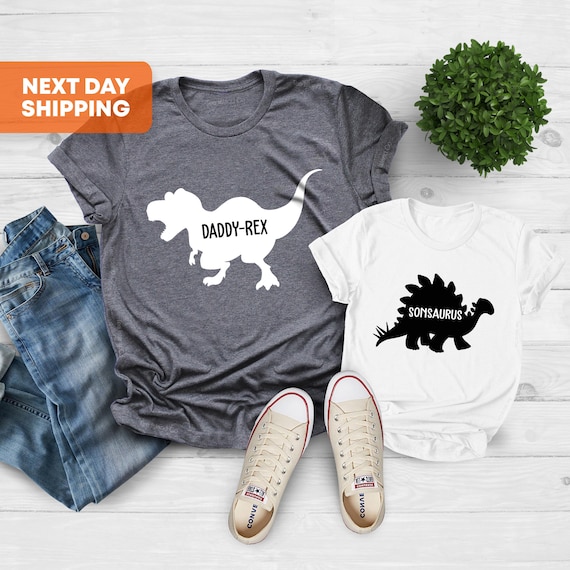 Dinosaur Shirt T-Rex Daddy Matching Son Daughter Kids Dad Dinosaur Shirt T-Rex Daddy Matching Son Daughter Kids Dad