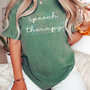 Camiseta para fonoaudiólogo, Camiseta para fonoaudiólogo Comfort Colors®, Camiseta para professor de fonoaudiologia, Camiseta para terapia, Presente para terapeuta, Camiseta para comunicação