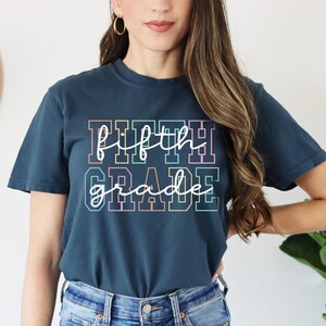 Comfort Colors® Fifth Grade Teacher Shirt, 5th Grade Teacher Shirt, Fifth Grade TShirt, Elementary School, 5th Grade T-Shirt, Teaching Tee image 7