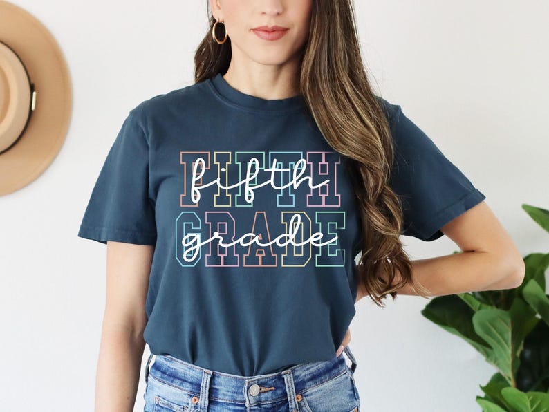 Comfort Colors® Fifth Grade Teacher Shirt, 5th Grade Teacher Shirt, Fifth Grade TShirt, Elementary School, 5th Grade T-Shirt, Teaching Tee image 7