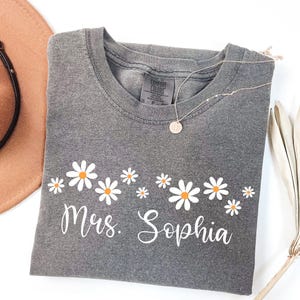 Comfort Colors® Custom Teacher Shirt, Customized Name Teacher Shirt, Teacher Team Shirts, Personalized School Tshirt, Teacher Appreciation image 4