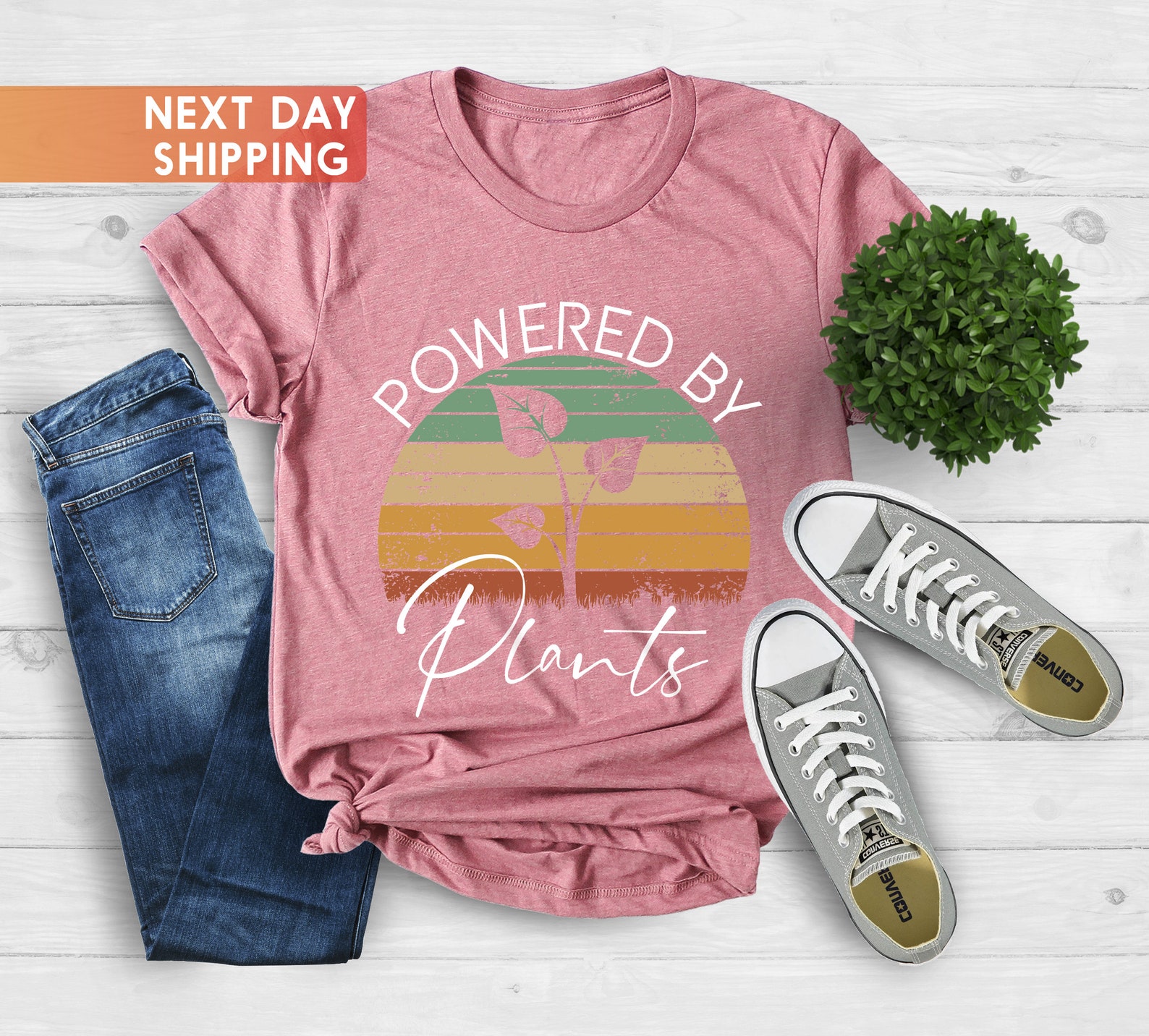Powered by Plants Shirt Vegetarian Shirt Plant Lover Shirt - Etsy