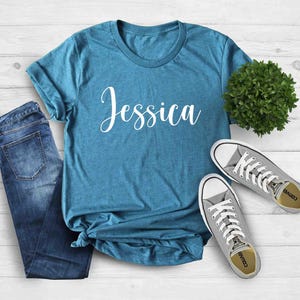 Custom V Neck Shirt, Personalized V-neck Shirts, Custom Shirt, Add Your Own Text, Customized Vneck Shirt, Design Your Own, Add Your Own Text