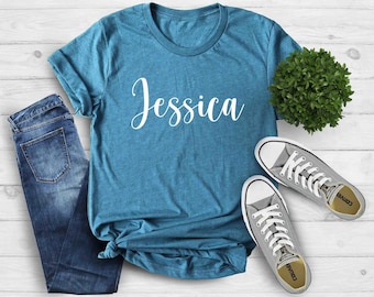 Custom V Neck Shirt, Personalized V-neck Shirts, Custom Shirt, Add Your Own Text, Customized Vneck Shirt, Design Your Own, Add Your Own Text