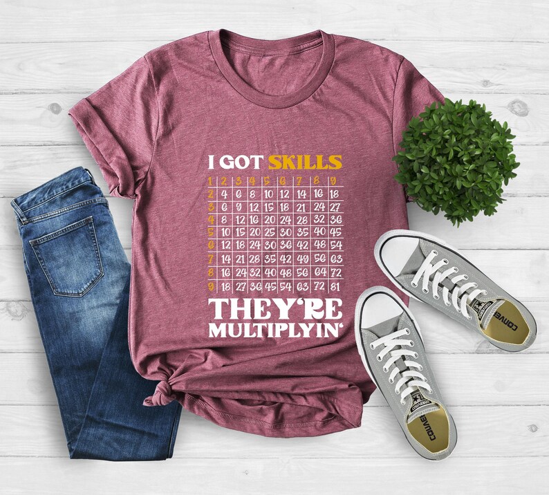 Shirt wiskundeleraar, shirt vermenigvuldigen, shirt wiskunde, grappig wiskundecadeau, cadeau wiskundeleraar, cadeau wiskundeleraar, shirt wiskundevaardigheden, shirt wiskunde, shirt leraar afbeelding 3