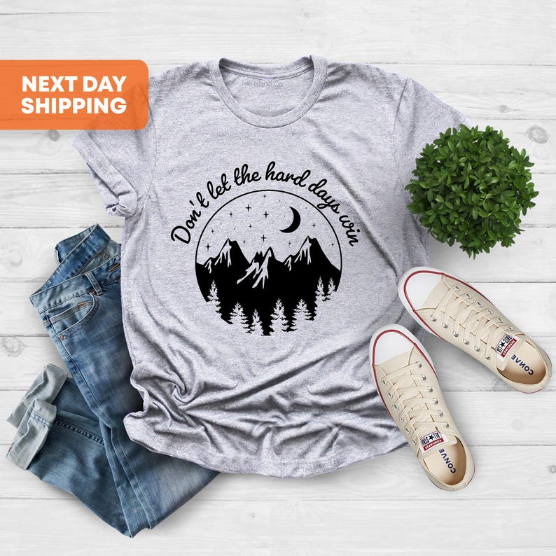 Don’t Let the Hard Days Win Shirt, ACOTAR, Bookish, Bibliophile, Velaris, Book Lover Shirt, Bookworm Apparel, Book Lover Gift, Xmas Gift Her image 4