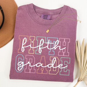 Comfort Colors® Fifth Grade Teacher Shirt, 5th Grade Teacher Shirt, Fifth Grade TShirt, Elementary School, 5th Grade T-Shirt, Teaching Tee image 6