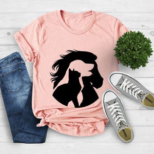 Animal Lover Shirt, Horse Dog Cat Shirt, Horse Gift, Dog Gifts, Dog Shirt, Horse Girl, Cat Gifts, Gift for Animal Lover, Farmer Shirt
