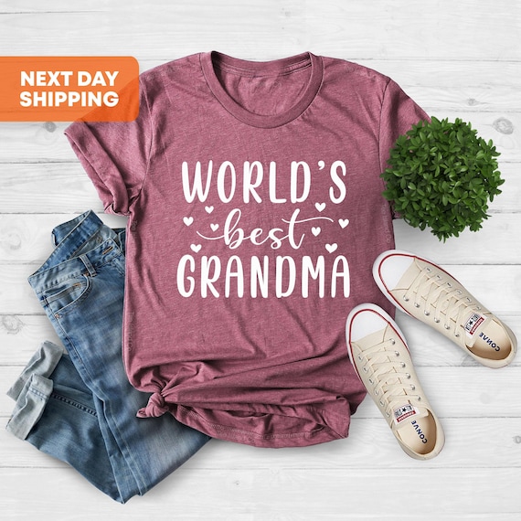 Grandma Shirt, Worlds Best Grandma, Grandma Gift, Best Grandma Shirt, Gift For Grandma, Mothers Day Gift, Nana Shirt, Mothers Day Shirt