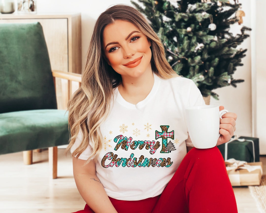 Christian Merry Christmas Shirt Happy New Year 2024 Merry Etsy