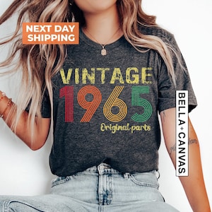 60th Gift for Women, 60th Birthday Shirt, 1965 Original Parts Shirt, 60th Birthday Gift For Men, Vintage 1965 Shirt, 60th Birthday Men Shirt