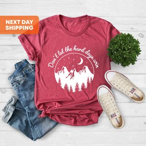 Don’t Let the Hard Days Win Shirt, ACOTAR, Bookish, Bibliophile, Velaris, Book Lover Shirt, Bookworm Apparel, Book Lover Gift, Xmas Gift Her image 3