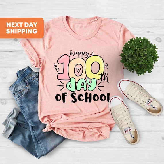 100 Days of School Shirt, 100 Day Shirt, 100th Day Of School Celebration, Gift For Teacher, Student Shirt, Gift For Student, Back to School