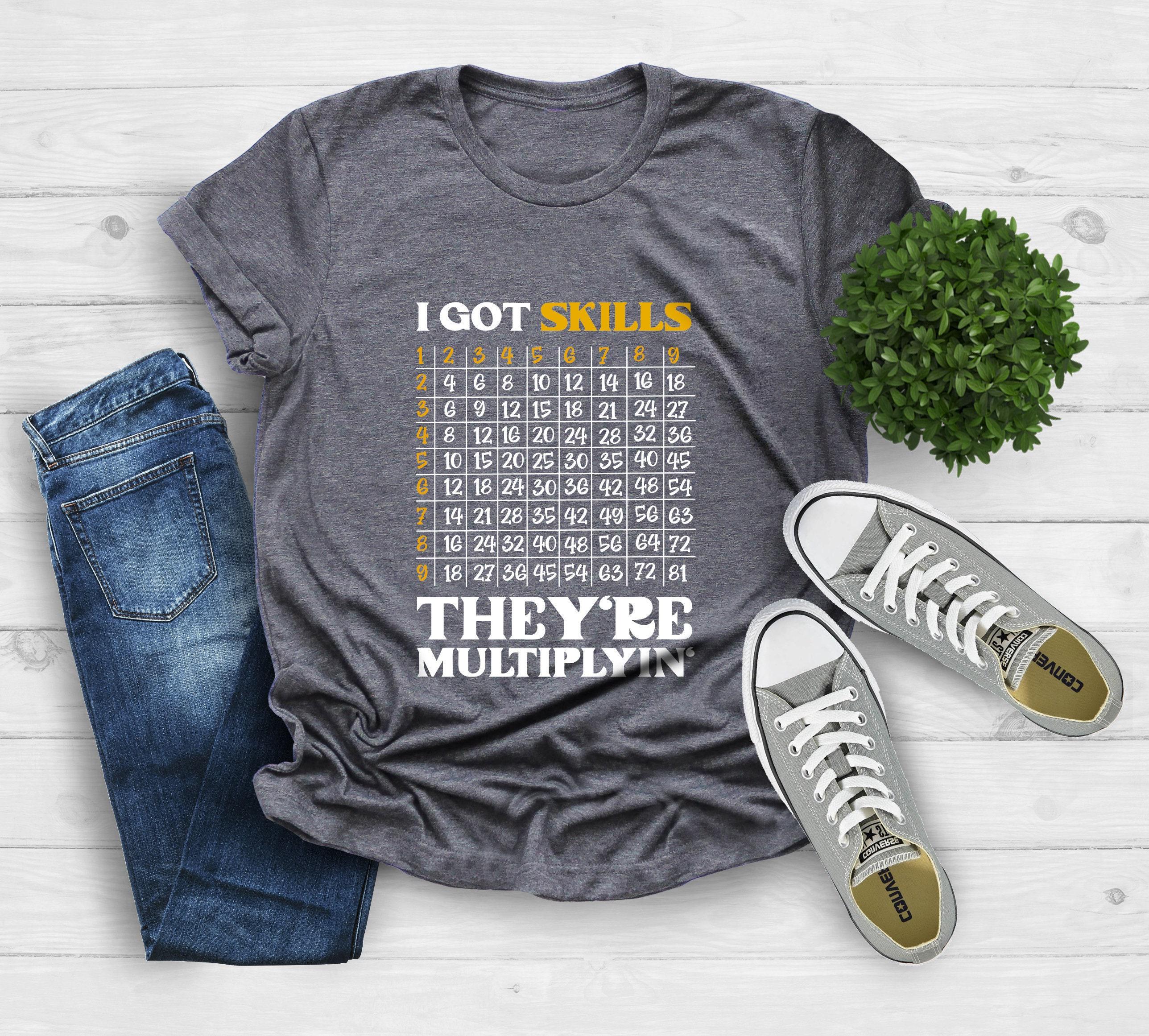 Math Teacher Shirt, Multiplying Shirt, Math Shirt, Funny Math Gift, Math Teacher Gift, Math Teacher Gift, Math Skills Shirt, Teacher Shirt