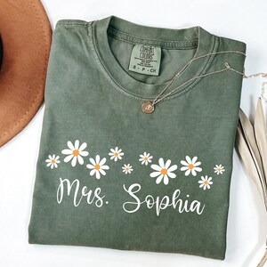 Comfort Colors® Custom Teacher Shirt, Customized Name Teacher Shirt, Teacher Team Shirts, Personalized School Tshirt, Teacher Appreciation image 3