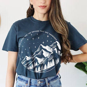 To The Stars Who Listen Shirt, Acotar Shirt, Night Court Tee, Acotar Velaris Shirt, Court of Thorns and Roses Tee, Dream Shirt, Stars Shirt