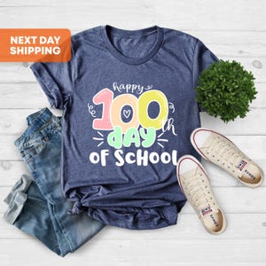 100 Days of School Shirt, 100 Day Shirt, 100th Day Of School Celebration, Gift For Teacher, Student Shirt, Gift For Student, Back to School image 4
